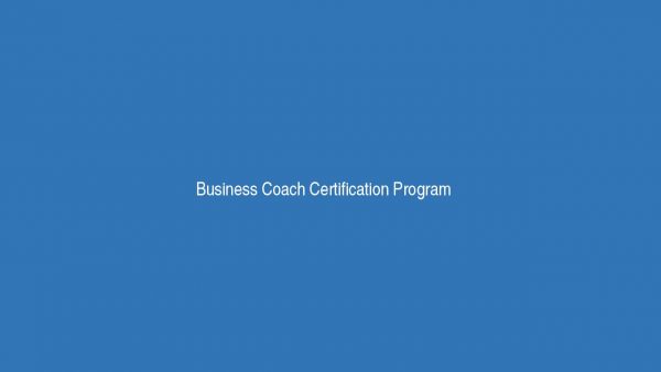 Business Coach Certification Program – Global Leadership Center